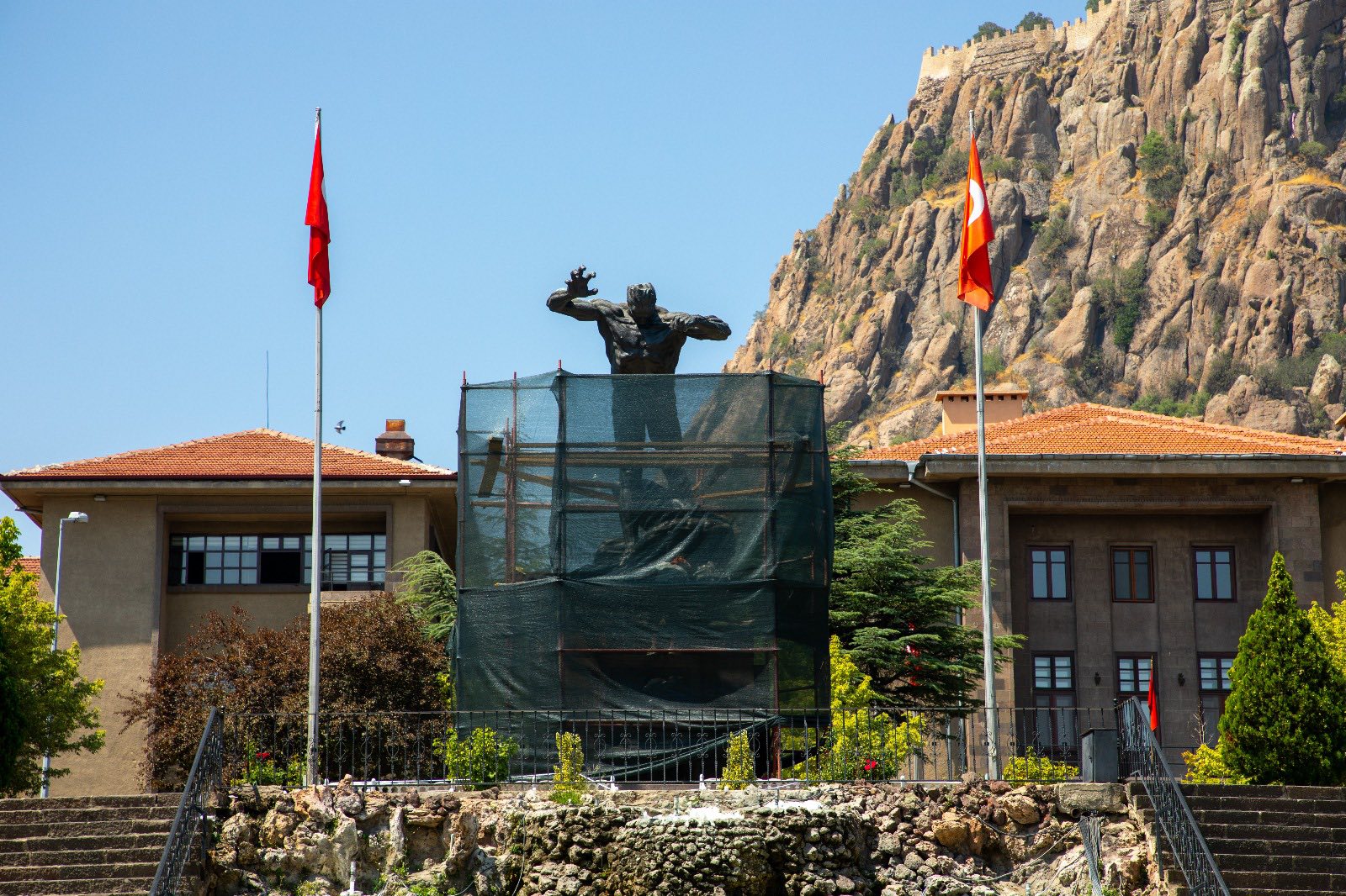 Afyon'un Simgesi Utku Anıtı’na Tarihi Dokunuş: Restorasyon Başladı
